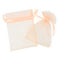 Peach Colour Small Organza Gift Bags